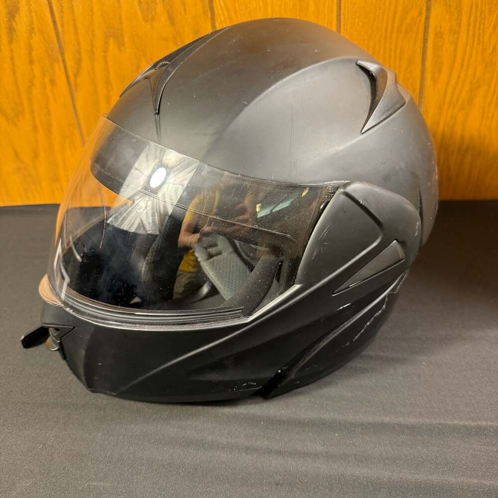 ILM ILM-808 Modular Motorcycle Helmet, Matte Black, Size L